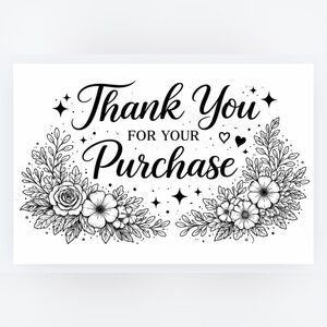 Handmade 50count “Thank You For Your Purchase” Stickers